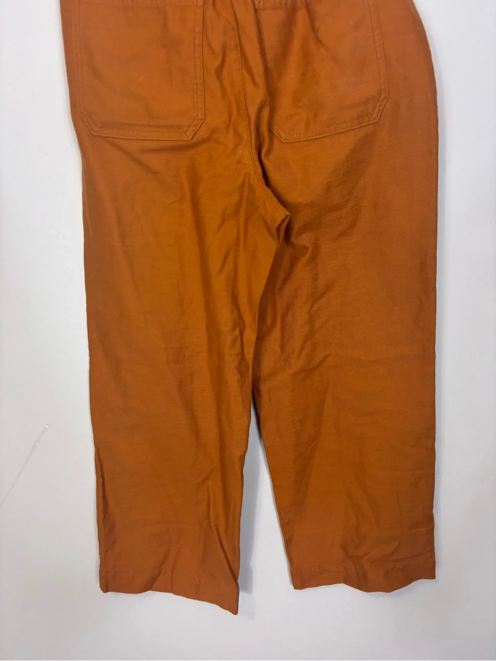 J. Crew Rust Orange Straight-Leg Belted Pants Women’s 6